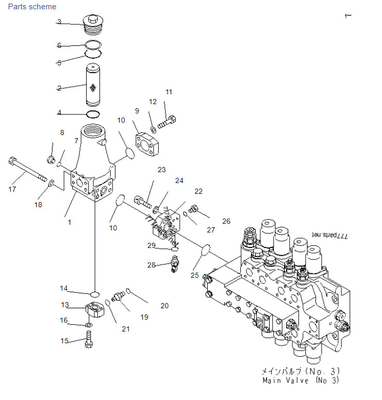 Komatsu PC1250SP-7 21N-62-31201 21N-62-31221 21N-62-31230 OEM гидравлический клапан экскаватора